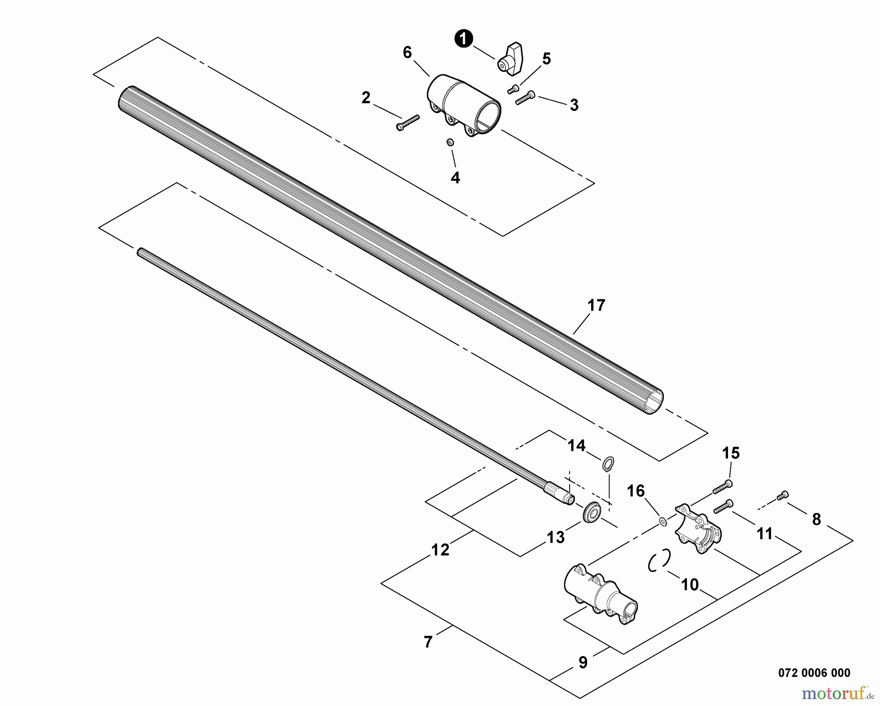 Echo Hochentaster PPT-265H - Echo Pole Saw / Pruner, S/N: E06913001001 - E06913999999 Main Pipe -- Lower