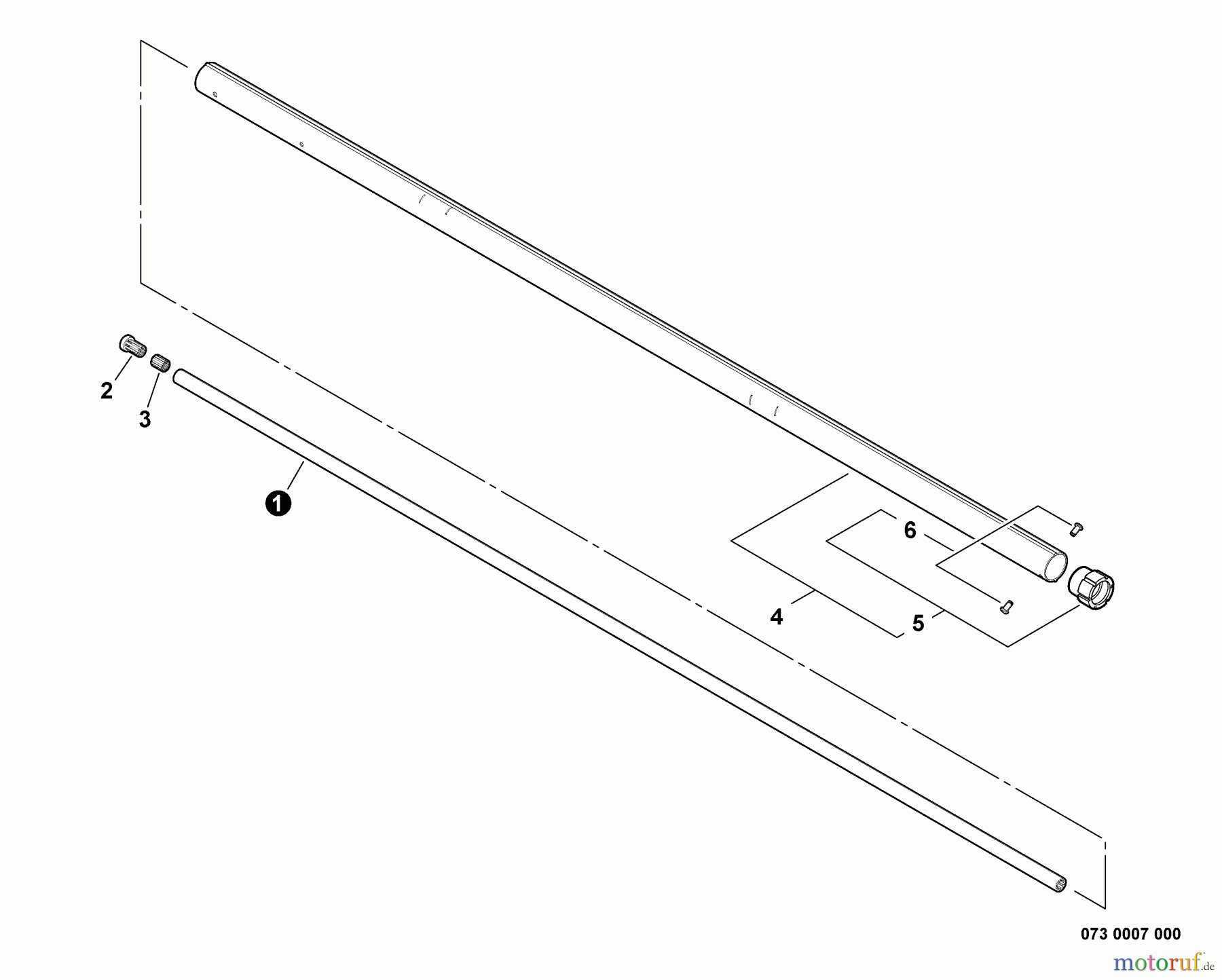  Echo Hochentaster PPT-265H - Echo Pole Saw / Pruner, S/N: E06913001001 - E06913999999 Main Pipe -- Upper