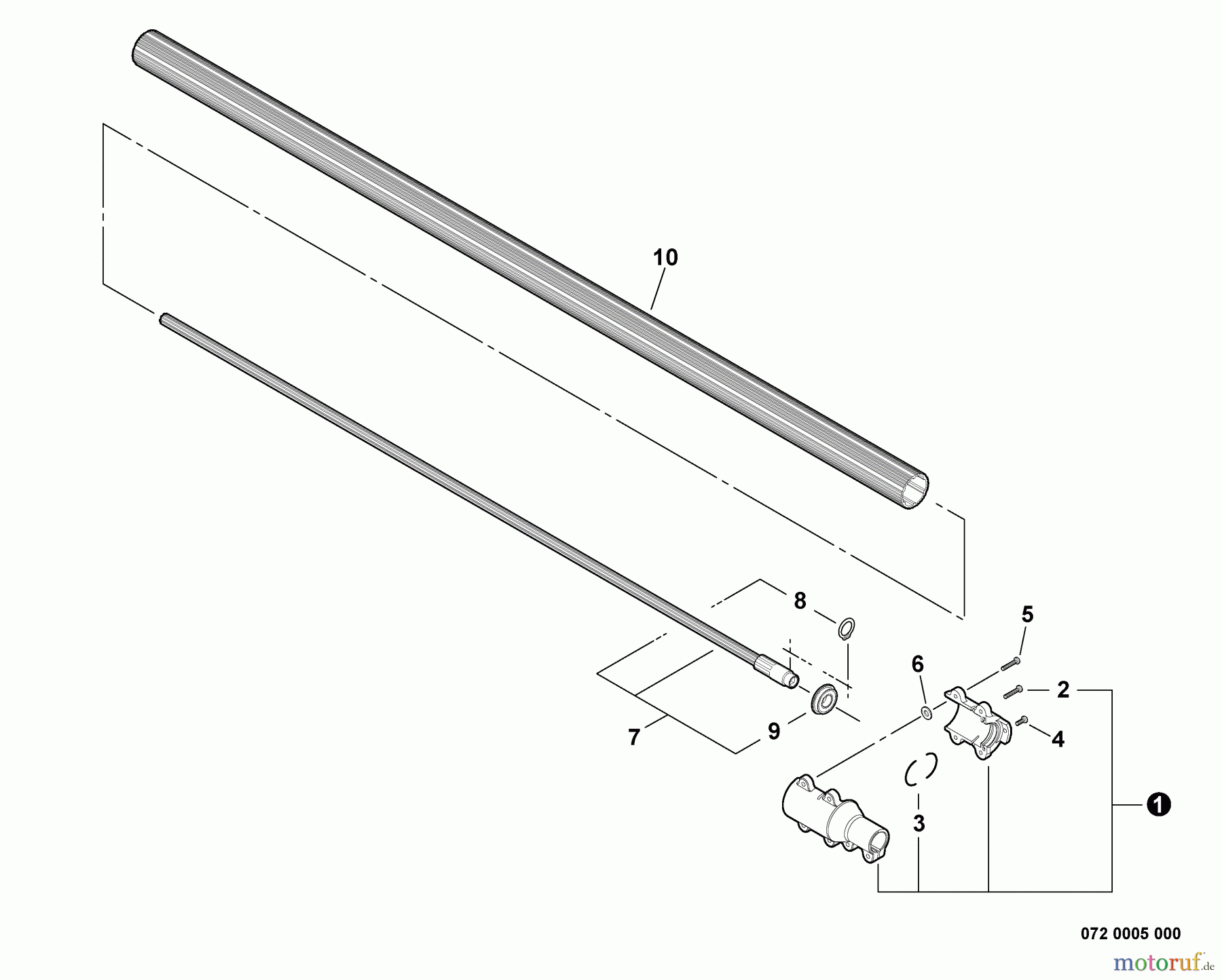  Echo Hochentaster PPT-280 - Echo Pole Saw / Pruner, S/N: E09213001001 - E09213999999 Main Pipe -- Lower