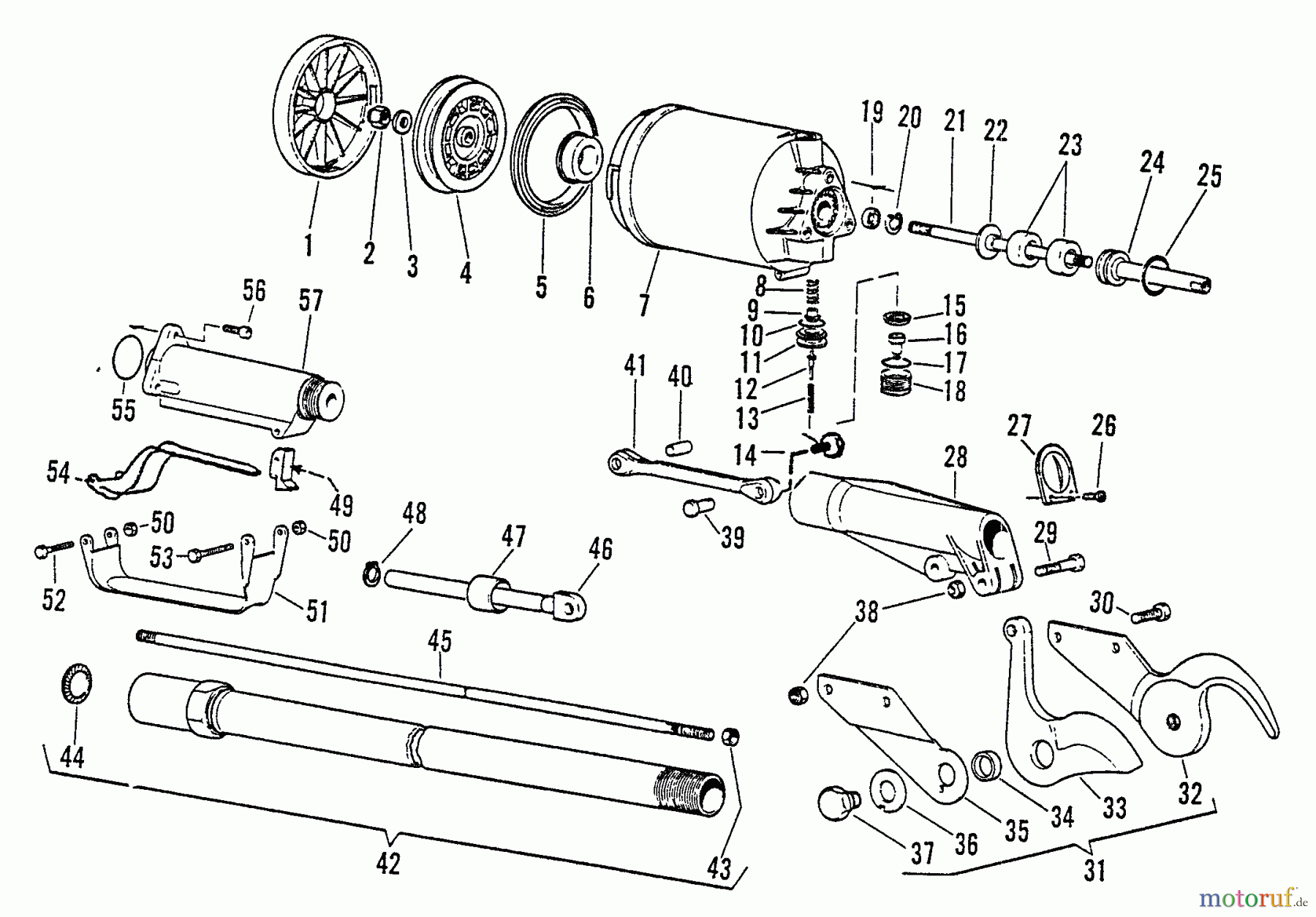 Echo Hochentaster REC-600 - Echo Pole Saw / Pruner Pole Shear Assy