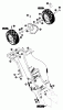 Echo ST-5024 - Snow Thrower (Type 1) Ersatzteile Wheels, Axle, Sprocket, Handles, Clutch Cables