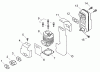 Echo DM-4610 - Duster/Mister, S/N: 35001001 - 35999999 Ersatzteile Intake, Cylinder, Exhaust