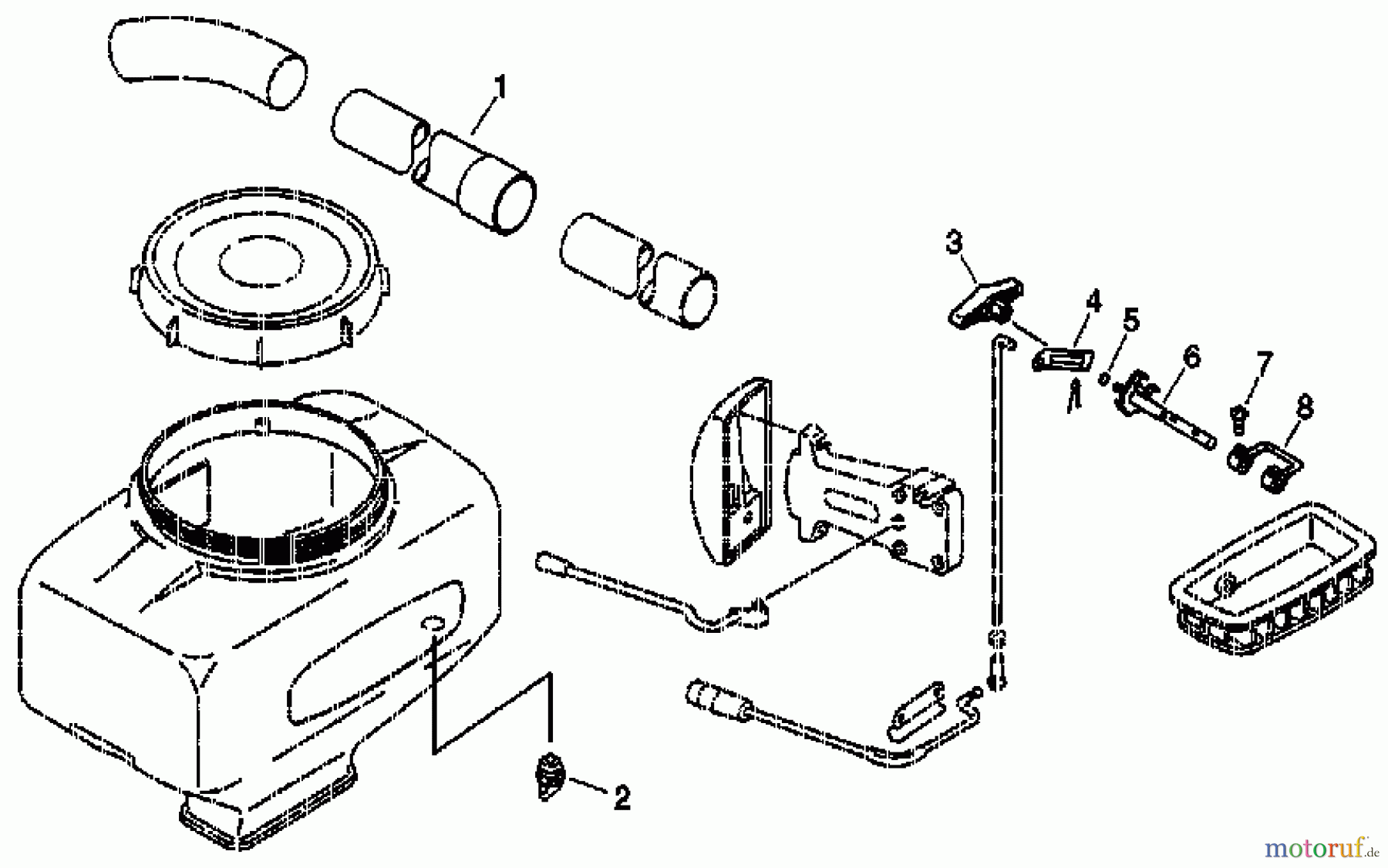 Echo Pflanzenschutzspritzen DM-4610 - Echo Duster/Mister, S/N: D02936001001 - D02936999999 Dusting Attachment