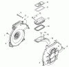 Echo DM-6610 - Duster/Mister, S/N: 23001001 - 23999999 Ersatzteile Fan Case, Lower Tank