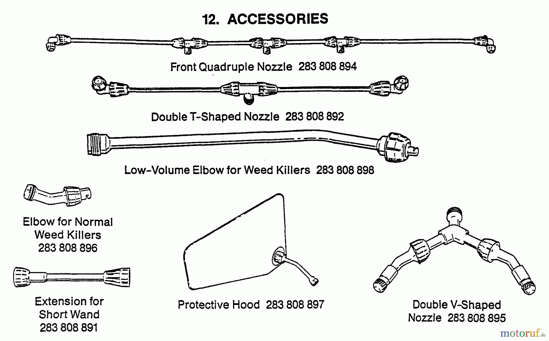Echo Pflanzenschutzspritzen MS-16 - Echo Manual Sprayer Accessories