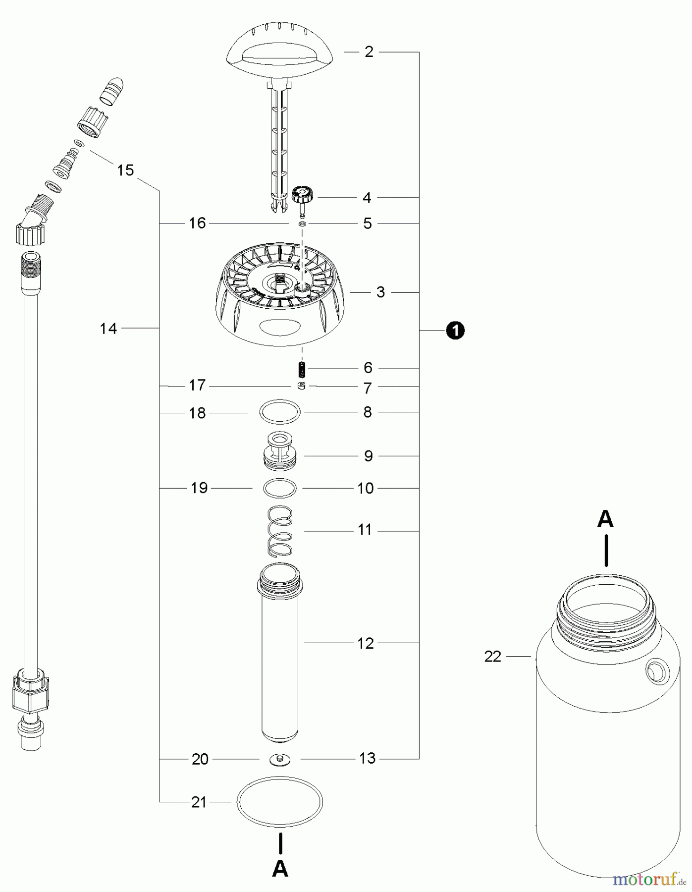  Echo Pflanzenschutzspritzen MS-20H -Echo Manual Sprayer, Pump