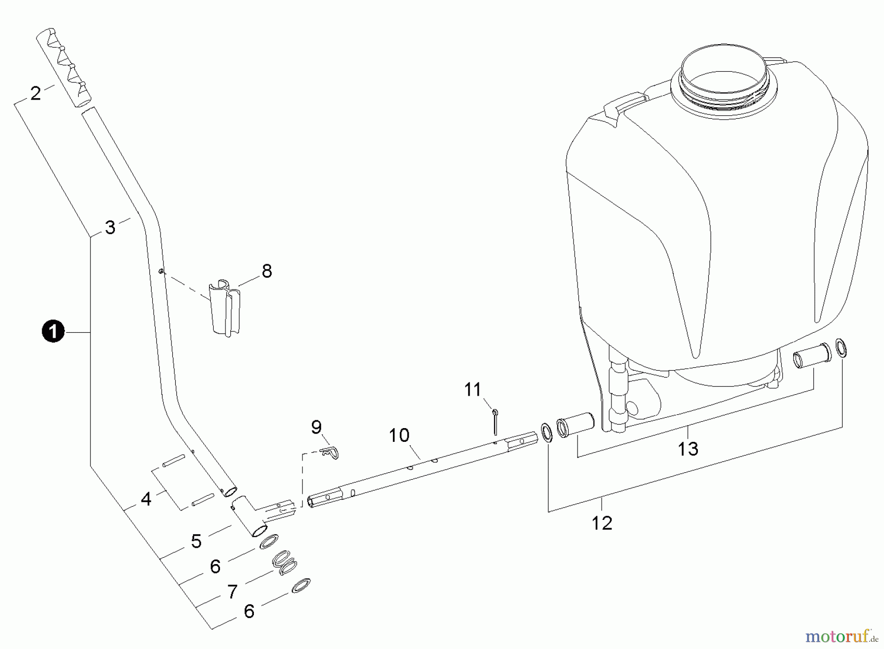 Echo Pflanzenschutzspritzen MS-40BP - Echo Manual Sprayer, Pump Lever