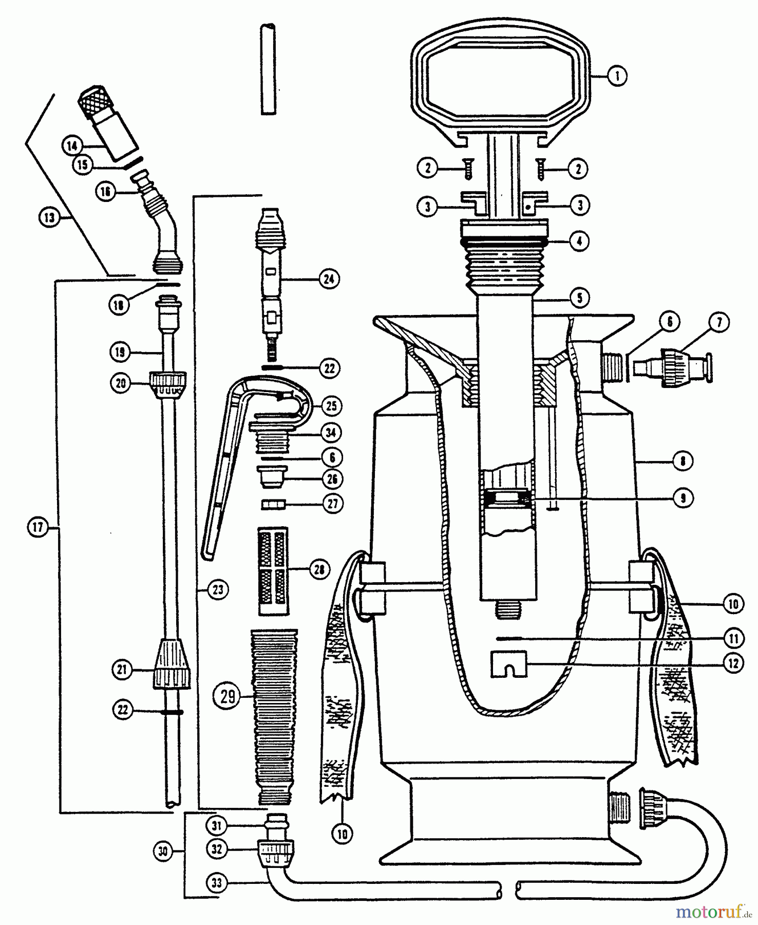 Echo Pflanzenschutzspritzen MS-9 - Echo Manual Sprayer Unit Complete