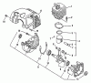 Echo SHR-2100 - Power Sprayer Ersatzteile Engine, Crankcase