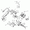 Echo TC-2100 - Tiller/Cultivator, S/N: 001001 - 999999 (Type 1) Ersatzteile Handles, Shield, Throttle, Stop Switch