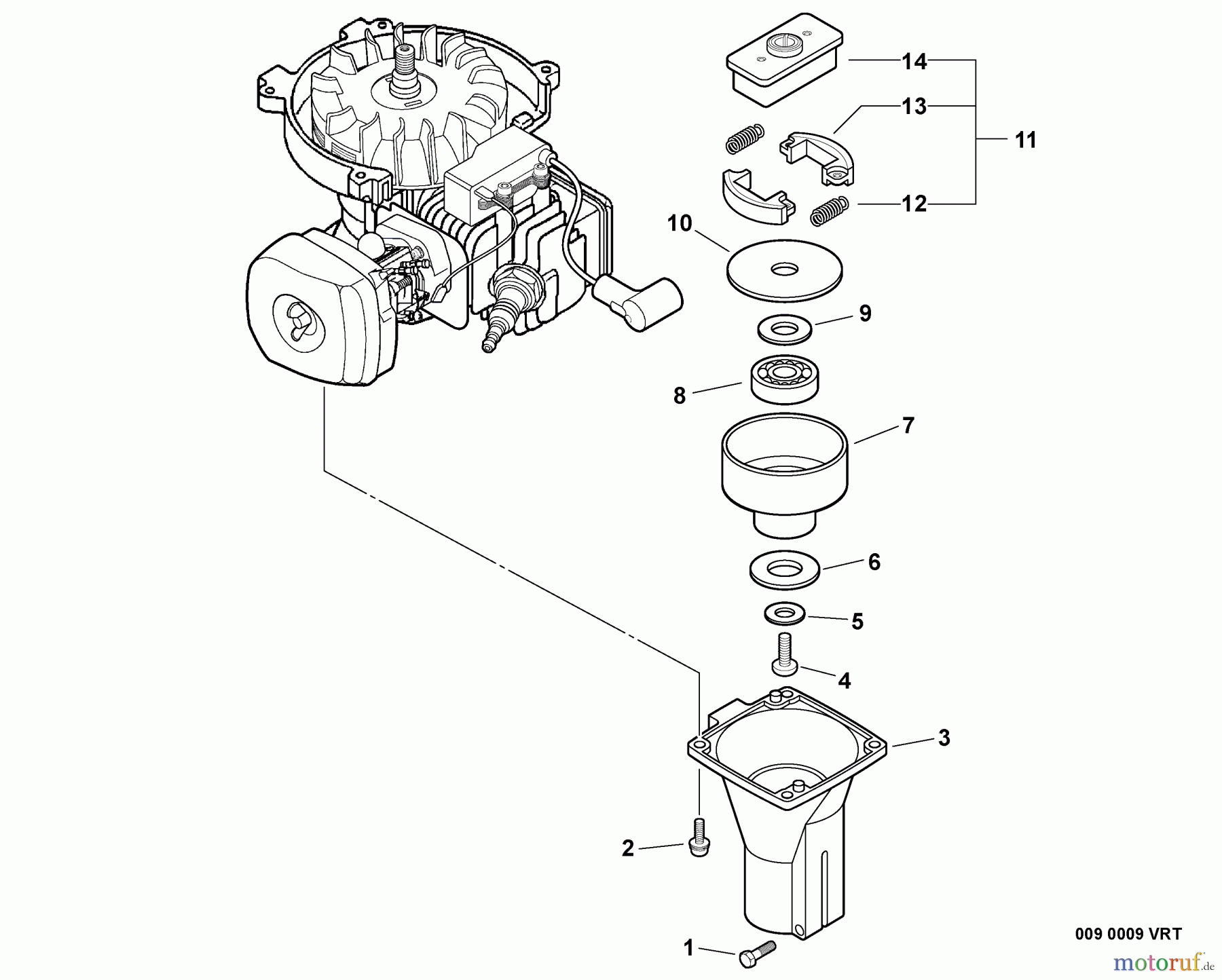 Echo Motorhacken / Kultivierer TC-210 - Echo Tiller/Cultivator, S/N: 07001001 - 07999999 Clutch Case, Clutch