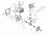 Echo CLS-5000 - Clearing Saw Ersatzteile Cylinder, Crankcase, Piston