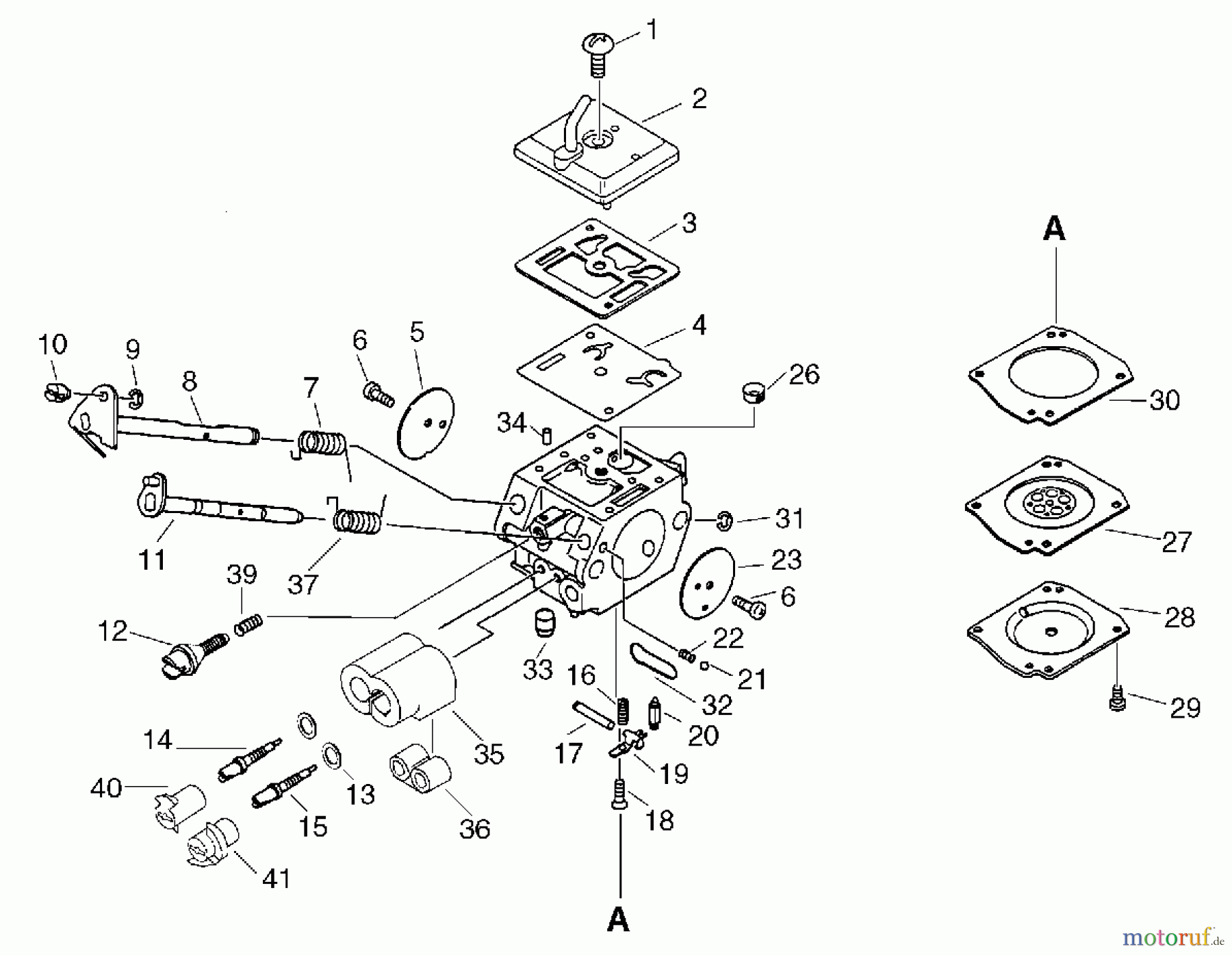 Echo Trimmer, Faden / Bürste CLS-5810 - Echo Clearing Saw Carburetor