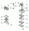 Echo GT-1100 - String Trimmer, S/N:001001 - 077000 Ersatzteile Carburetor  S/N: 051001 - 999999