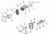 Echo GT-1100 - String Trimmer, S/N:077001 - 098000 Ersatzteile Intake, Exhaust, Air Cleaner