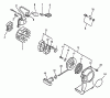 Echo GT-1100 - String Trimmer, S/N:181001 - 252599 Ersatzteile Starter, Ignition, Stop Switch, Clutch