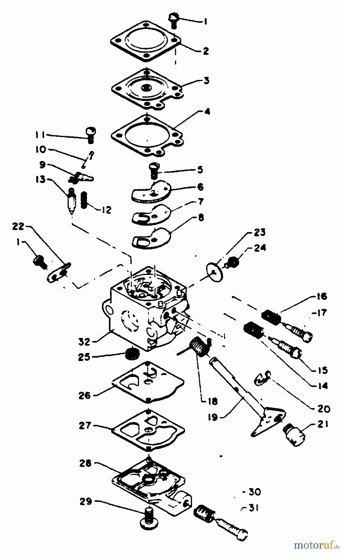 Echo Trimmer, Faden / Bürste GT-160 - Echo String Trimmer Carburetor