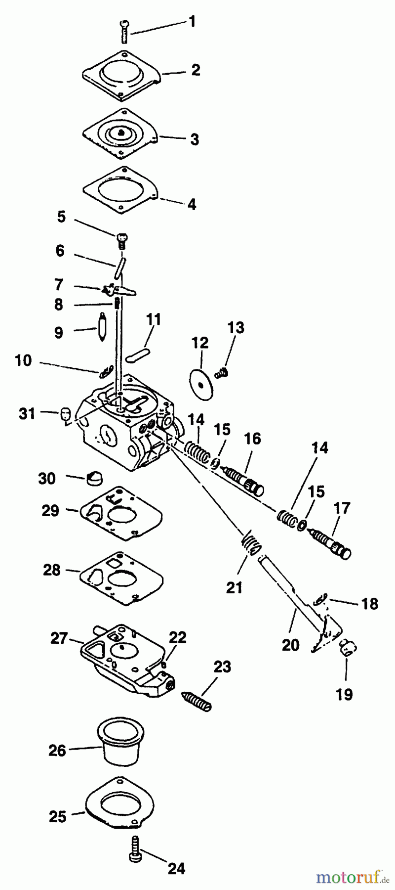  Echo Trimmer, Faden / Bürste GT-2000 - Echo String Trimmer Carburetor  S/N: 151955_Up