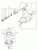 Echo GT-2000EZR - String Trimmer, S/N: 03001001 - 03999999 Ersatzteile Shield, Gear Case, Cutting Head