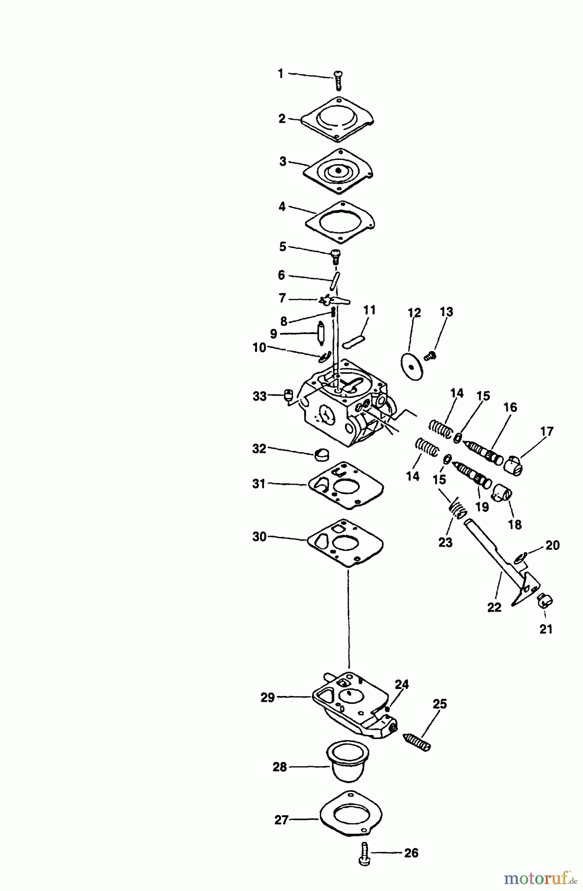 Echo Trimmer, Faden / Bürste GT-2000SB - Echo String Trimmer (Type 1) Carburetor -- C1U-K47 S/N: 001001 - 007393