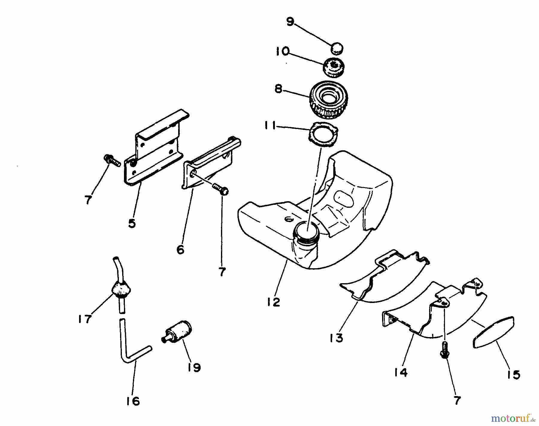  Echo Trimmer, Faden / Bürste GT-200CE - Echo String Trimmer Fuel System
