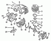 Echo GT-2103 - String Trimmer, S/N:031001 - 999999 Ersatzteile Engine, Crankcase, Fan Housing, Cover