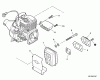 Echo GT-225 - String Trimmer, S/N:S09911001001 - S09911999999 Ersatzteile Exhaust