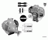 Echo GT-225 - String Trimmer, S/N: S94626001001 - S94626999999 Ersatzteile Labels