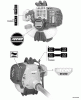 Echo GT-230 - String Trimmer, S/N:S85811001001 - S85811999999 Ersatzteile Labels