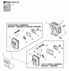 Echo GT-230 - String Trimmer, S/N:07001001 - 07999999 Ersatzteile Exhaust