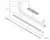 Echo PAS-225 - Power Unit, Ersatzteile Main Pipe Assembly, Flexible Driveshaft - Edger Attachment