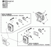 Echo PAS-231 - Power Unit, S/N: 06001001 - 06999999 Ersatzteile Exhaust