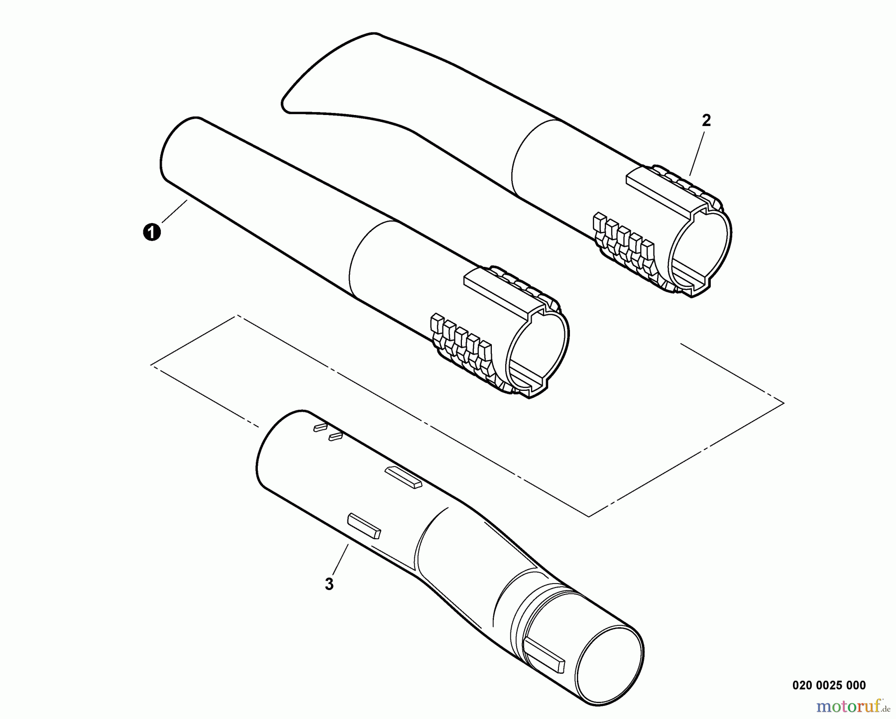 Echo Bläser / Sauger / Häcksler / Mulchgeräte PB-252 S/N: P35720001001 - P35720999999 Blower Tubes