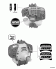 Echo PAS-261 - Power Unit, S/N: 02001001 - 02999999 Ersatzteile Labels