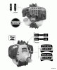 Echo PAS-260 - Power Unit, S/N: 06001001 - 06999999 Ersatzteile Labels