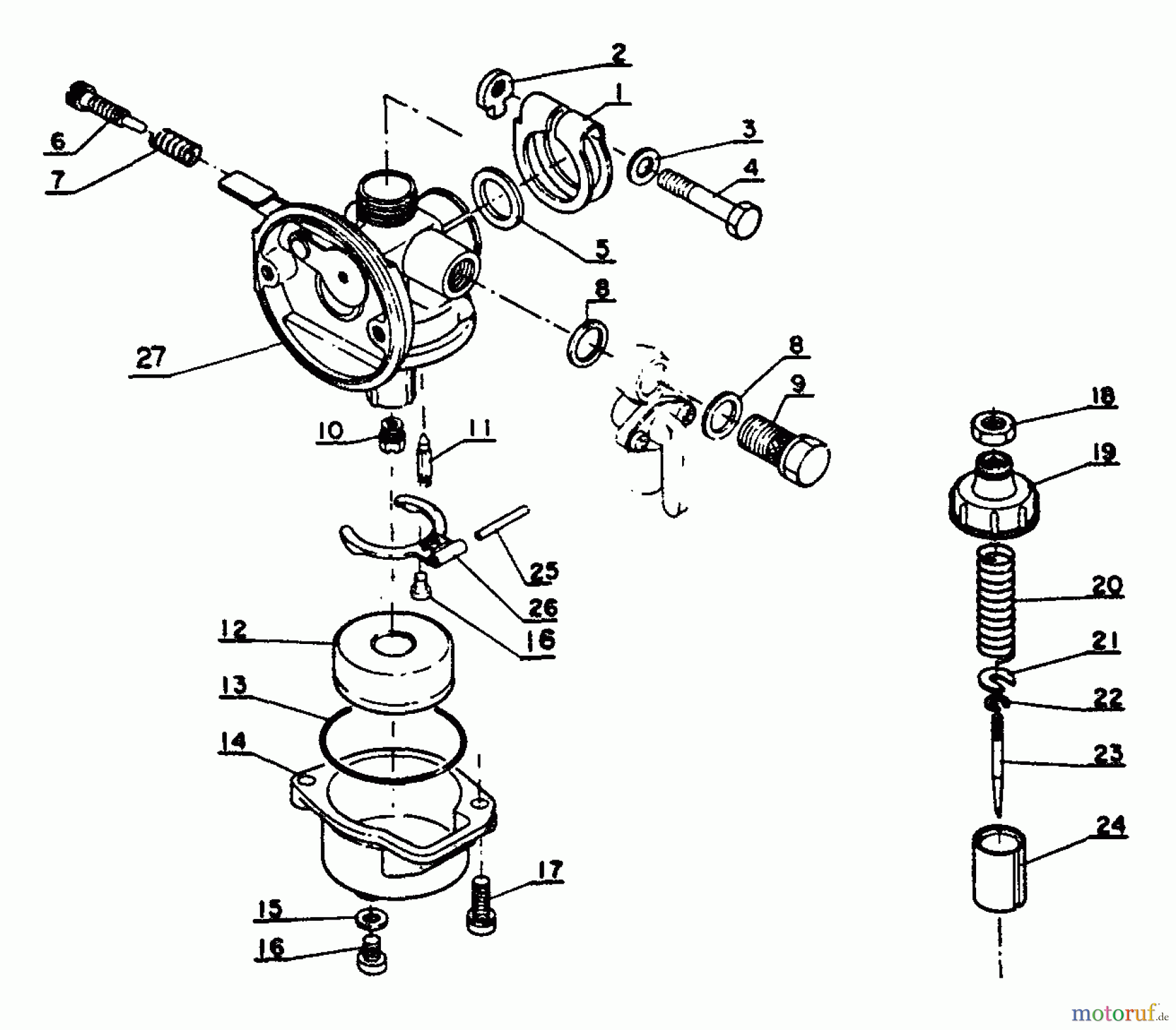 Echo Trimmer, Faden / Bürste RM-303E - Echo String Trimmer Carburetor