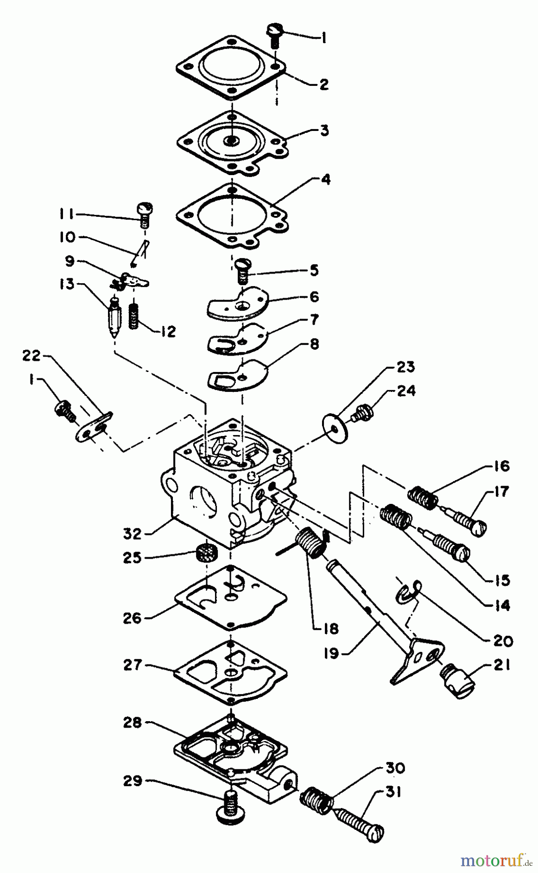 Echo Trimmer, Faden / Bürste SRM-140D - Echo String Trimmer Carburetor