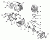 Echo SRM-1500 - String Trimmer Ersatzteile Engine, Crankcase, Fan Housing, Cover