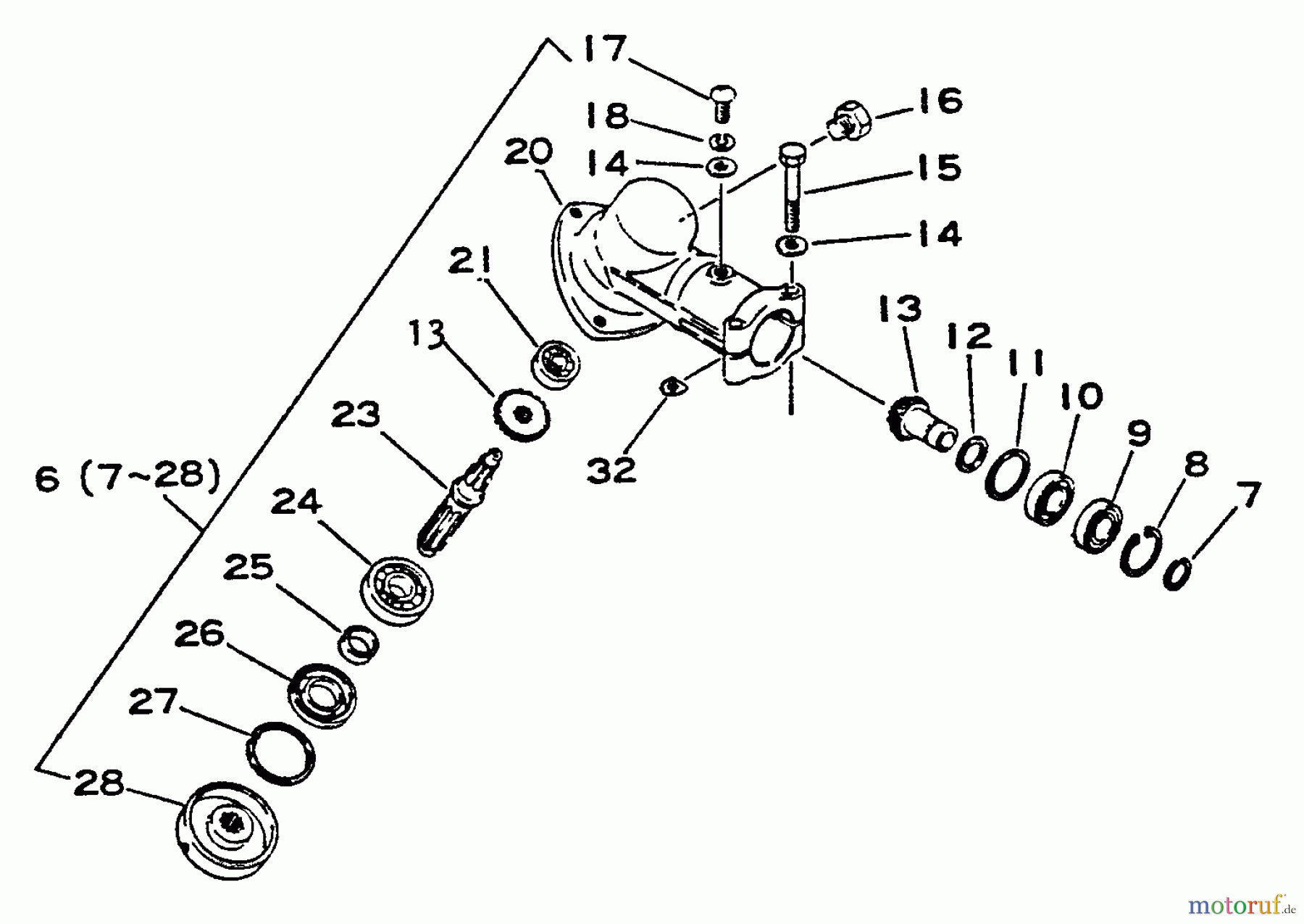  Echo Trimmer, Faden / Bürste SRM-1500 - Echo String Trimmer Gear Case