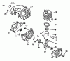 Echo SRM-1500A - String Trimmer Ersatzteile Engine, Crankcase, Fan Housing, Cover