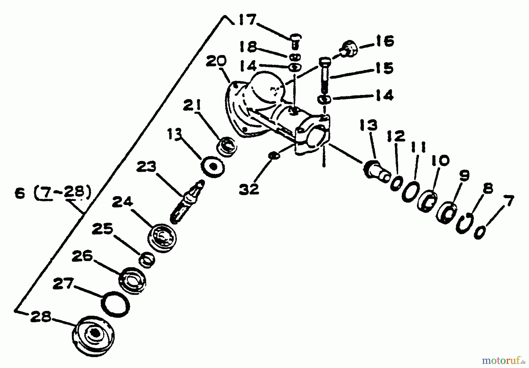 Echo Trimmer, Faden / Bürste SRM-1500A - Echo String Trimmer Gear Case