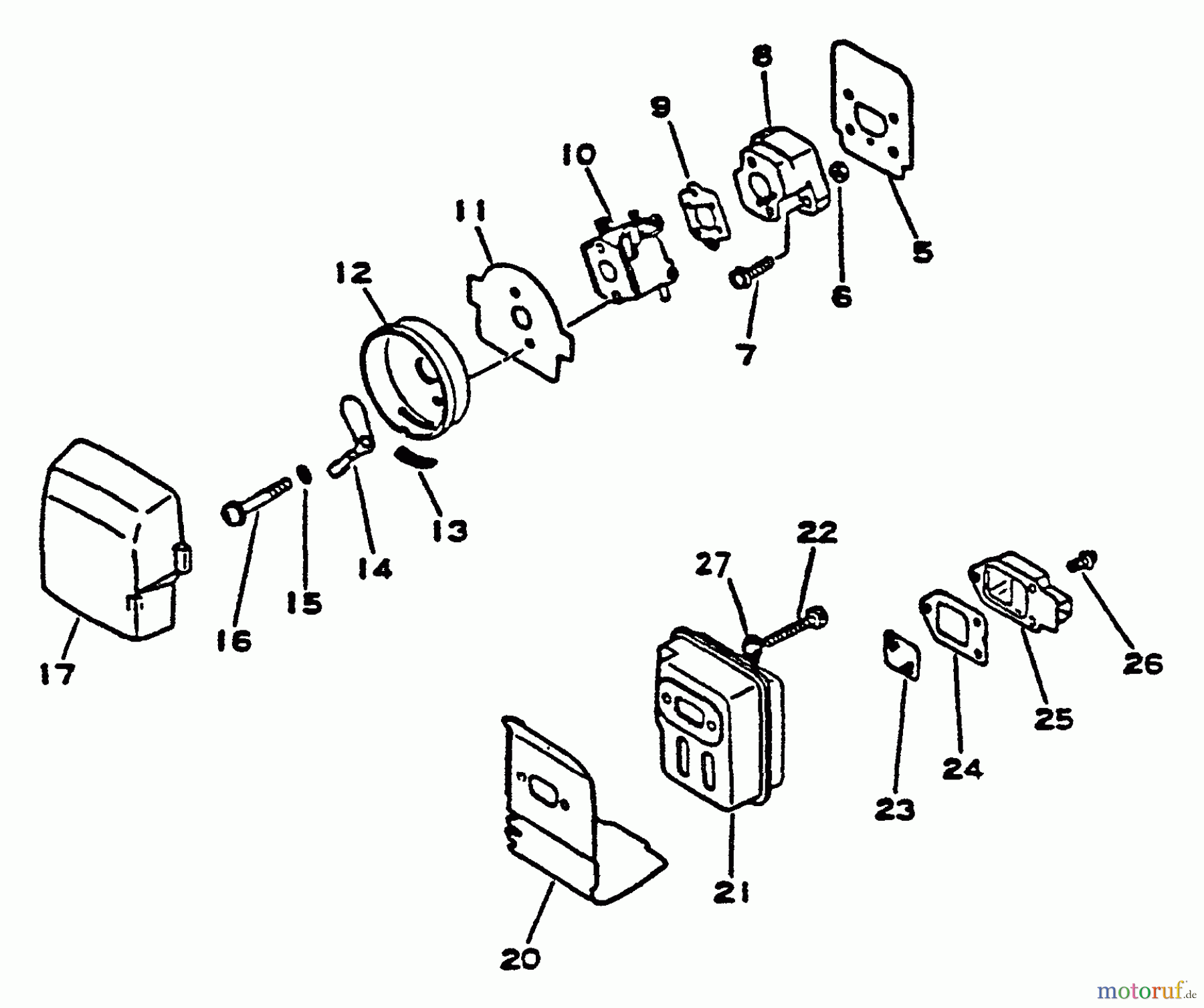  Echo Trimmer, Faden / Bürste SRM-1500A - Echo String Trimmer Intake, Exhaust, Air Cleaner