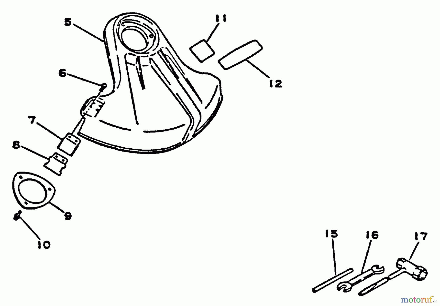 Echo Trimmer, Faden / Bürste SRM-1500A - Echo String Trimmer Shield, Tools