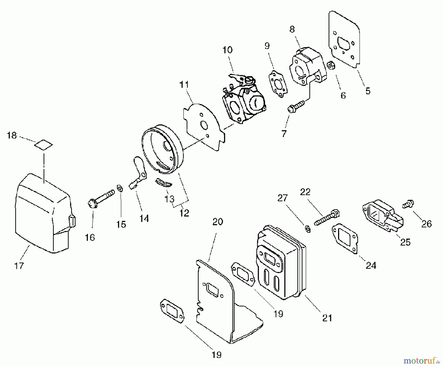  Echo Trimmer, Faden / Bürste SRM-2010 - Echo String Trimmer, Air Cleaner, Muffler