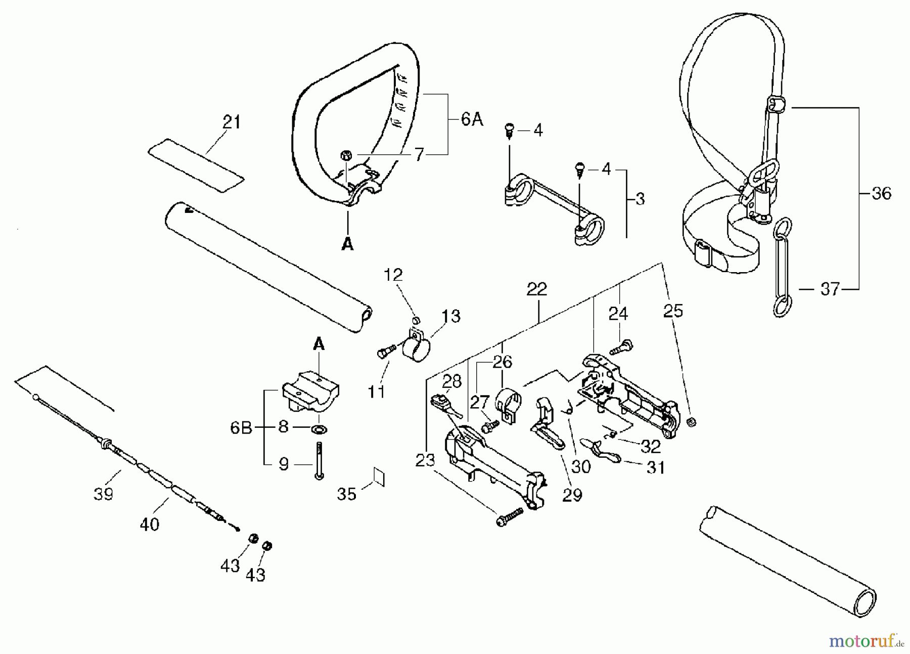  Echo Trimmer, Faden / Bürste SRM-2010 - Echo String Trimmer, L-Handle