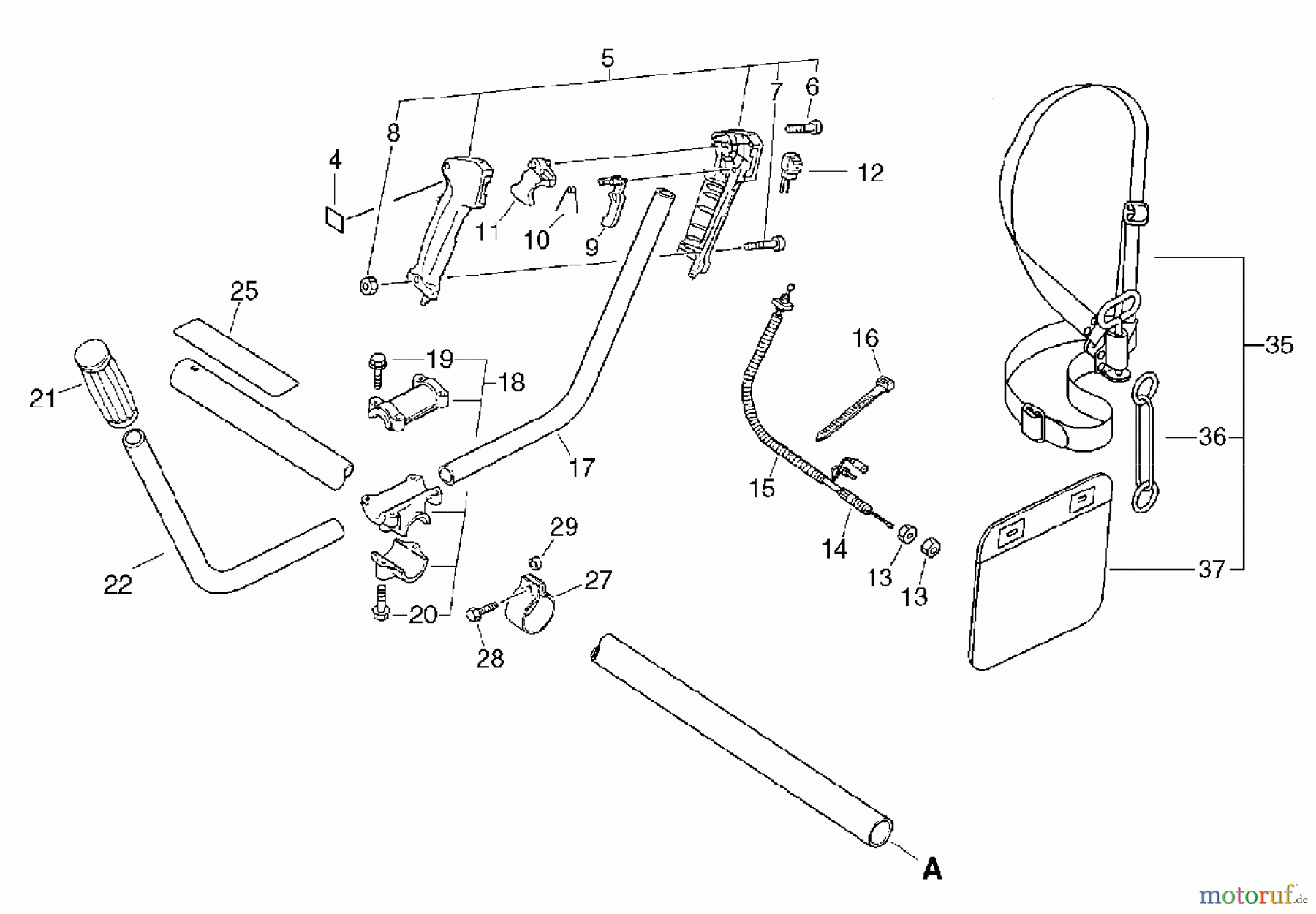 Echo Trimmer, Faden / Bürste SRM-2010 - Echo String Trimmer, U-Handle