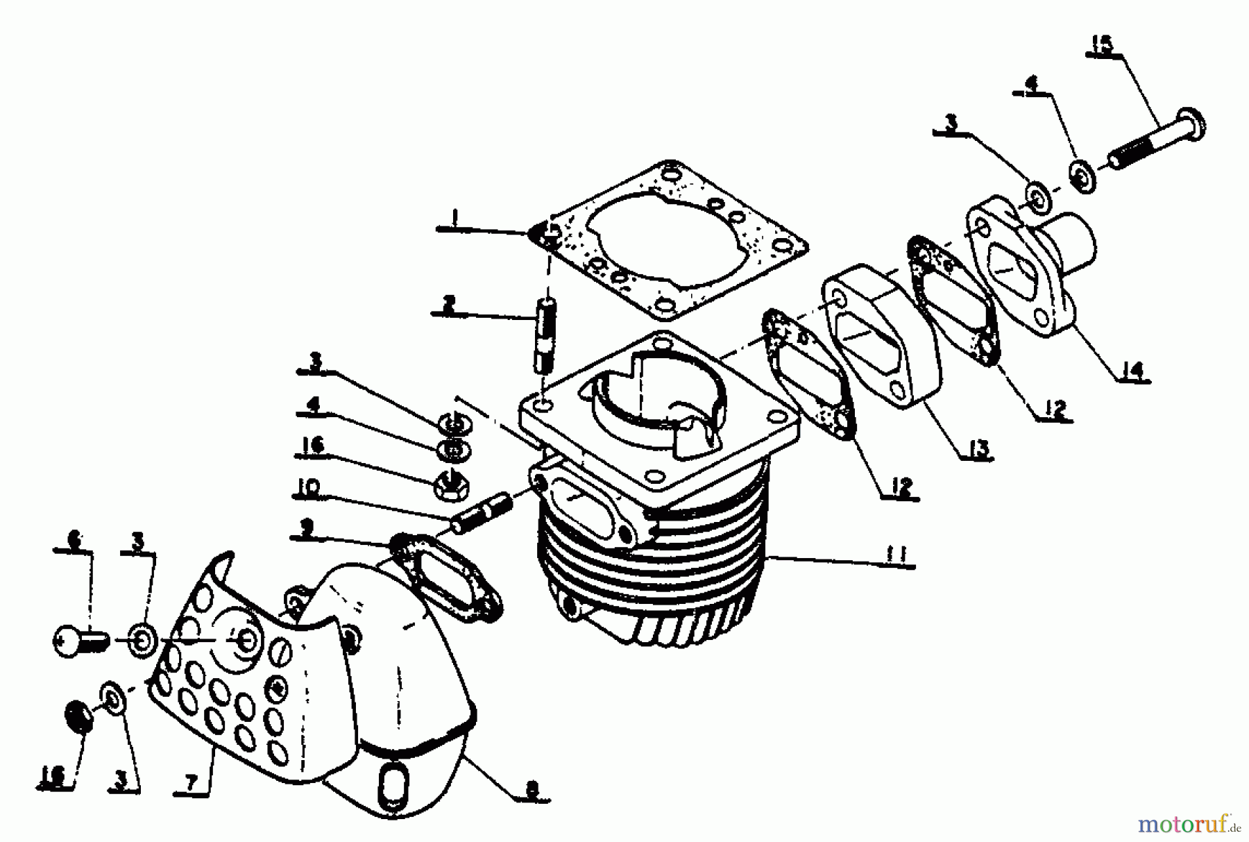 Echo Trimmer, Faden / Bürste SRM-201F - Echo String Trimmer Cylinder, Exhaust, Intake
