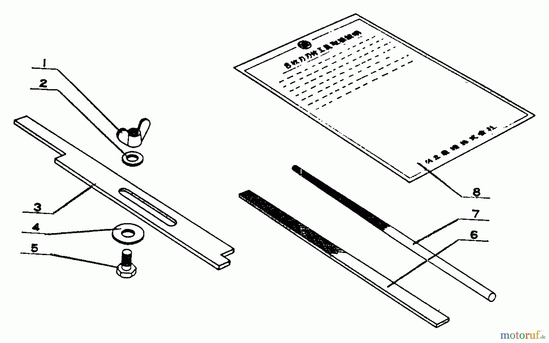 Echo Trimmer, Faden / Bürste SRM-201F - Echo String Trimmer Filing Kit (Special Items TO Order)