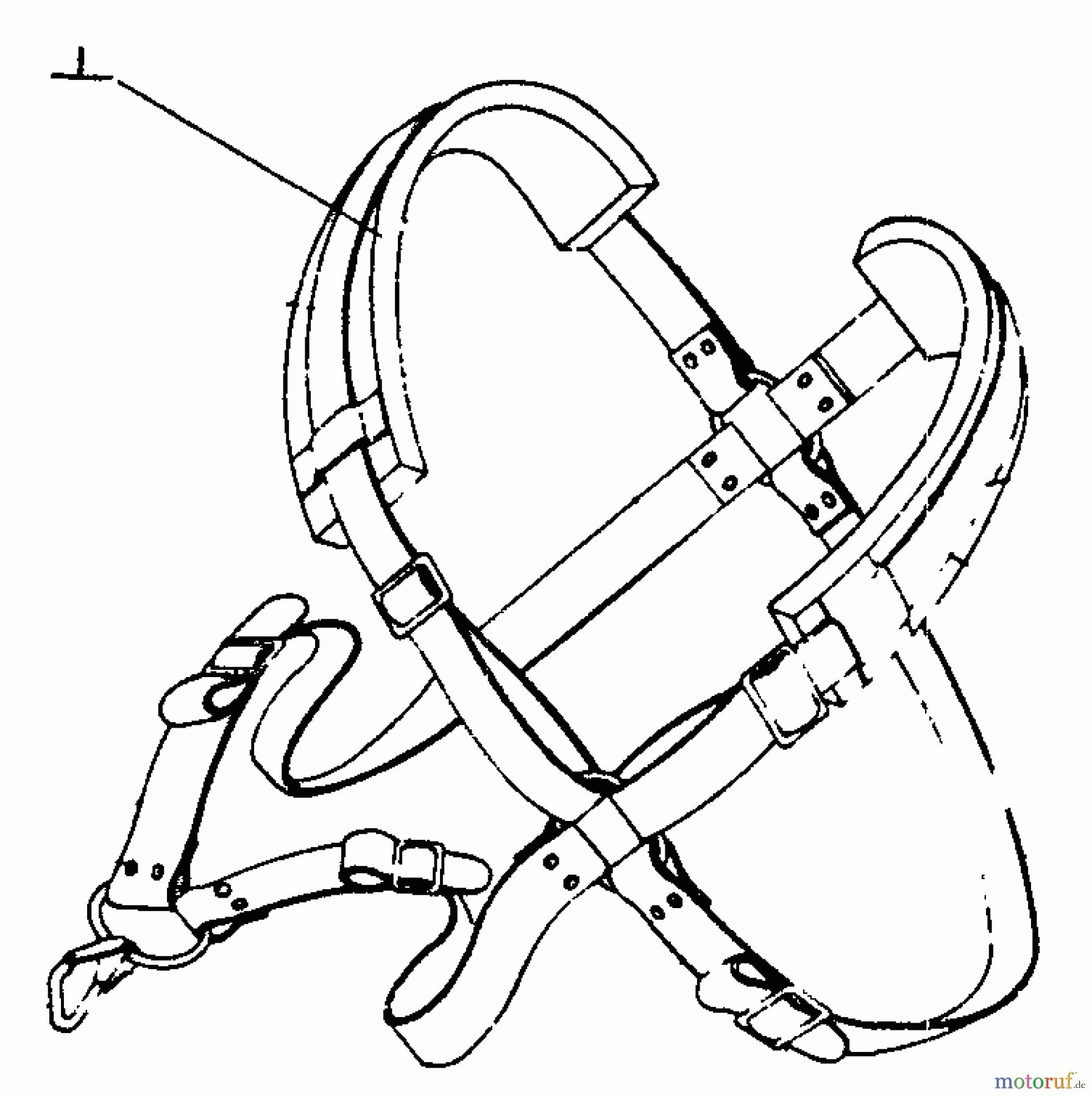 Echo Trimmer, Faden / Bürste SRM-201F - Echo String Trimmer Shoulder Harness