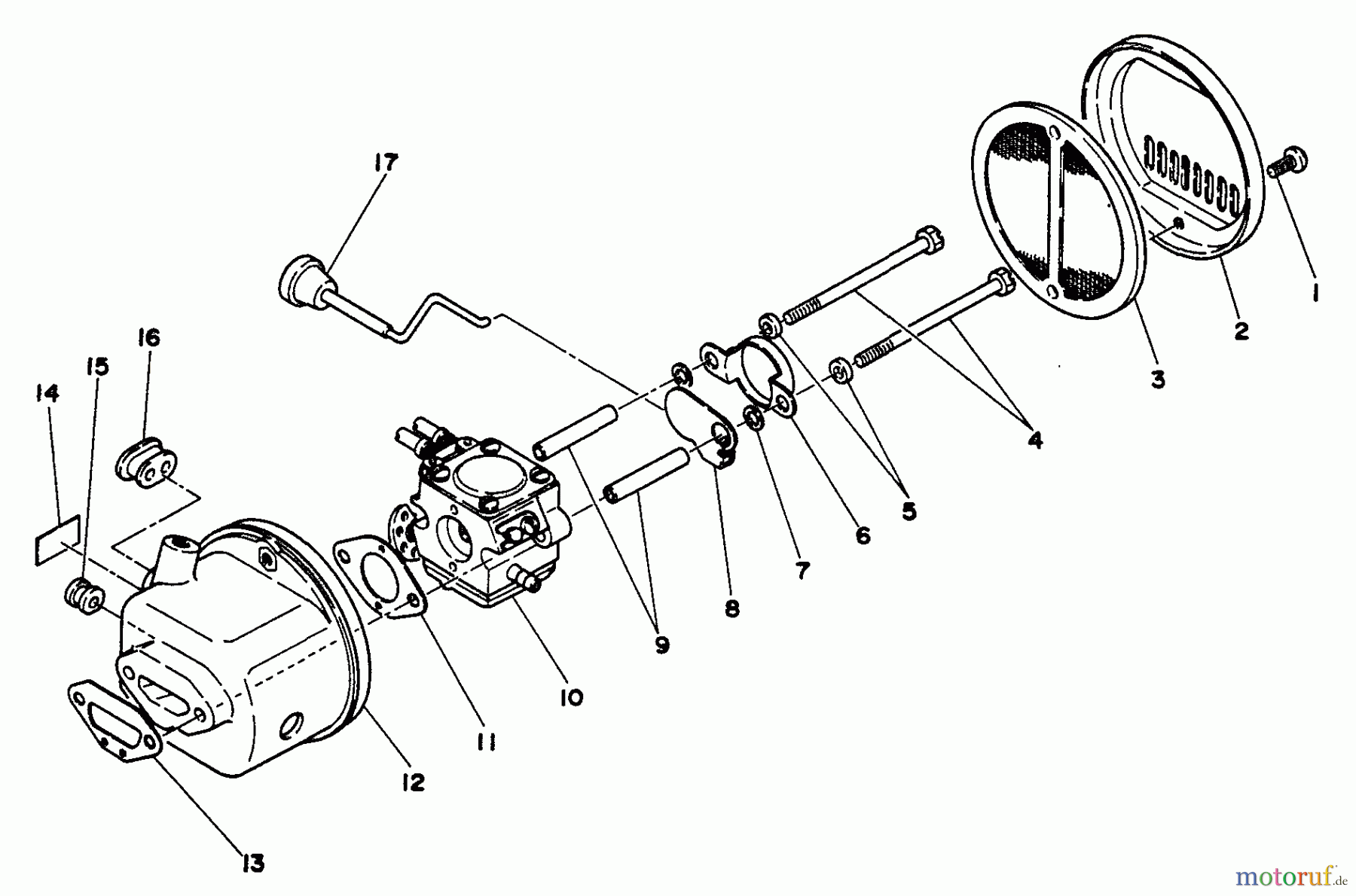 Echo Trimmer, Faden / Bürste SRM-202DA - Echo String Trimmer Carburetor Case